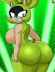 ass lewdtoons looking_back sonic_(series) surge_the_tenrec