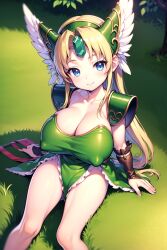 ai_generated big_breasts blonde_hair breasts huge_breasts large_breasts princess riesz seiken_densetsu seiken_densetsu_3 short_stack shortstack shortstackified trials_of_mana wipe_(pixiv)