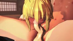 1080p 1boy 1girls 2024 3d animated artoria_pendragon big_penis blonde_hair blowjob cum cum_in_mouth deepthroat emiya_shirou fate/grand_order fate/stay_night fate_(series) female focus_on_penis green_eyes koikatsu light-skinned_female light-skinned_male light_skin male moaning mp4 naked naked_female naked_male nude nude_female nude_male short_hair sound tagme video yakimoon