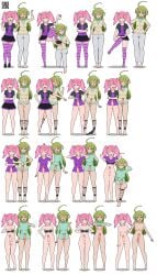 2futas ahoge areolae balls barefoot bedroom_eyes bottomless bra breasts closed_eyes clothed clothed_female clothes_lift clothing duo erection finger_on_penis fully_clothed futa_only futa_sans_balls futanari futanari_girls_(wikipedia) green_eyes green_hair human kisekae light-skinned_futanari long_hair long_socks looking_at_another looking_at_partner looking_at_viewer looking_away naked naked_futa nipples partially_clothed penis pink_eyes pink_hair qr_code red_eyes shoes shoes_removed short_skirt simple_background skirt socks spnati standing strip_poker_night_at_the_inventory striped_legwear stripping testicles transparent_background twintails wikipedia