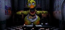 3d 3d_(artwork) big_ass big_breasts casual casual_nudity female female_only five_nights_at_freddy's huge_ass huge_breasts luxxynsfw nude pov public public_nudity robot robot_girl teasing withered_chica