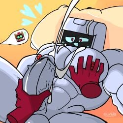 2boys 2robots 8-bit_(brawl_stars) bara bara_tiddies bara_tits brawl_stars explicit gay gay_male gay_sex lanopoli large_penis larger_male r-t_(brawl_stars) repost retool robot solo_male supercell supercell_(company) touching_penis