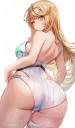 ass female female_only leonmandala mythra nintendo sideboob solo tagme xenoblade_(series) xenoblade_chronicles_2