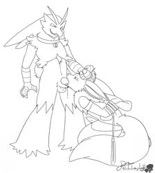 anthro avian bandai blaziken bound crossover cum digimon duo folxmon forced forced_oral fur furry hair line_art male monochrome multiple_males nintendo oral penis pokemon pokemon_(species) redimplight renamon sex testicles text video_games yaoi