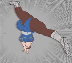 1girls brown_eyes brown_hair chun-li color female female_only human meatbeater pantyhose solo street_fighter street_fighter_v