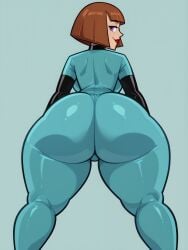 1girls ai_generated ass big_ass big_butt bodysuit curvy curvy_figure danny_phantom doughy_ass female female_only hi_res highres huge_ass large_ass looking_at_viewer looking_back madeline_fenton mature_female milf nickelodeon oatmealdood short_hair solo solo_female thick_thighs thunder_thighs tight_clothing tight_fit voluptuous voluptuous_female white_female wide_hips