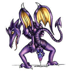 2013 alien anus ass backsack balls claws cum dragon feral handjob looking_back male male_only masturbation metroid nintendo penis purple_scales rear_view ridley scalie sharp_teeth solo space_pirate teeth tongue tongue_out tranquilmyst video_games white_skin wings yellow_eyes