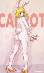 1girls blonde_hair carrot_(one_piece) claws female female_only linielley looking_at_viewer one_piece rabbit_ears rabbit_girl tongue_out wet_pussy