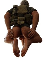 1boy 3d 3d_(artwork) anus anus_gape ass_hair asshole asshole_opened_wide back_view carlos_oliveira cock dick full_body gaped_anus gaped_ass hairy_ass kneeling male male_only no_pants no_underwear pantless partially_clothed penis render resident_evil resident_evil_3 sfw_version_available socks socks_only solo solo_male spreading_ass tagme yao1f1er
