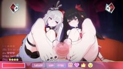 2girls 2girls1boy amazing_quality angry_at_another animated ankles black_hair black_toenails competition competitive competitive_sex dazfrog different_hair_color double_footjob feet feet_fetish foot_fetish footjob full_video_at_source glans_stimulation glansjob honkai:_star_rail honkai_(series) honkai_impact_3rd hoyoverse legs livestream long_hair longer_than_10_seconds loop looping_animation mihoyo perfect_feet red_toenails slutty_female sound sparkle_(honkai:_star_rail) sparxie_(honkai:_star_rail) streamer streaming tagme tied_hair toejob toes video white_hair