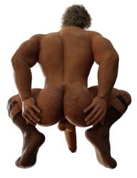1boy 3d 3d_(artwork) ass_hair back_view carlos_oliveira cock dick full_body hairy_ass male male_only naked naked_male nude nude_male penis render resident_evil resident_evil_3 sfw_version_available socks socks_only solo solo_male spreading_ass squatting tagme yao1f1er