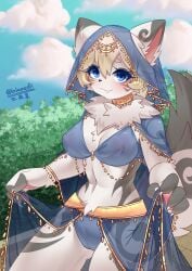 absurd_res anthro blue_eyes bodily_fluids breasts canid canine canis clothing dancewear dancing female genital_fluids genitals hair hi_res lalamedli mammal nipples nude pink_nipples sex_toy shy solo translucent translucent_clothing vaginal_fluids vaginal_penetration vulva white_body white_hair wolf