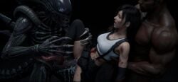 3d ai_generated alien bangs blacked blowbang blowjob blowjob_face brutal_rape dark-skinned_male deadly_sex death final_fantasy interracial interspecies monster monster_on_female raped_by_monster realistic sex sex_toy tifa_lockhart vaginal_penetration