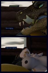 absurd_res anthro blue_body blue_eyes blue_fur breasts clothing daughter_(lore) dragon duo european_mythology father_(lore) father_and_child_(lore) father_and_daughter_(lore) female flauntingfornication fur green_body green_scales green_tongue hi_res incest_(lore) kobold leg_warmers legwear licking licking_lips male male/female multicolored_body mythological_creature mythological_scalie mythology nipples parent_(lore) parent_and_child_(lore) parent_and_daughter_(lore) pubes scales scalie seductive tongue tongue_out western_dragon white_body white_fur wyvern