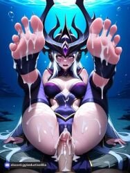 1boy 2girls after_anal after_rape after_sex ai_assisted ai_generated air_bubble barefoot between_toes blush breasts bukkake cleavage clothing_cutout cum cum_in_ass cum_in_mouth cum_in_pussy cum_on_ass cum_on_body cum_on_boy cum_on_breasts cum_on_clothes cum_on_hair cum_on_stomach cum_on_tongue cum_string cumdrip ejaculation excessive_cum facial feet feet_up female foot_focus footjob foreshortening large_breasts lightning long_hair ocean open_mouth penis pool projectile_cum soles splashing spread_toes stirrup_legwear straight suggestive_fluid toe_ring toeless_legwear toenail_polish toenails toes underwater water