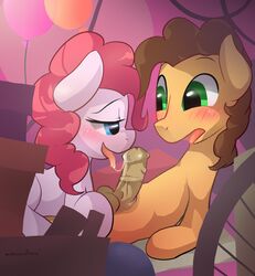 animal_genitalia cheese_sandwich_(mlp) duo equine fellatio female friendship_is_magic horse horsecock male mammal my_little_pony oral penis pinkie_pie_(mlp) sex straight straight_hair