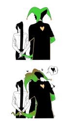 harlequin_(the_freak_circus) height_difference monster_boy self_insert teasing tentacle the_freak_circus