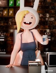 fionna the human girl from adventure time by cybrokrimson