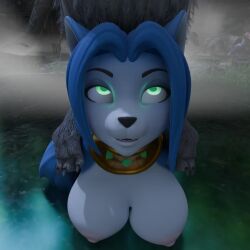 3d ass_up canine humping krystal_(star_fox) tagme video