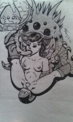 1boy 1girls 2016 consensual_tentacles cum cum_in_pussy cum_inside darkest_dungeon eldritch_horror female hellion_(darkest_dungeon) lazytherian long_hair male male/female monochrome monster monster_on_female multi_arm multi_eye multi_limb ponytail pussy restrained restrained_arms shambler_(darkest_dungeon) tentacle tentacle_in_mouth tentacle_sex