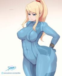 samus aran from metroid by spindles