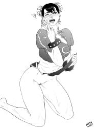 1girls 2018 capcom chun-li cum cum_on_face female female_only madhen pussy solo street_fighter