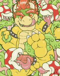 anal balls bowser cock_ring koopa male male_only mario_(series) nintendo oral penis penis_on_tongue piranha_plant puggy rimming scalie sex