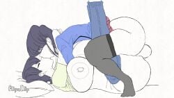 1futa 1girls animated animated_gif ass bangs big_ass big_breasts black_hair blush breasts choker daughter daughter_penetrating_mother flipaclip futa_on_female futa_on_top futanari gif heart incest kiss kissing kissing_while_penetrated komi-san_wa_komyushou_desu komi_can't_communicate komi_shouko komi_shuuko long_hair lying mating_press missionary mother mother_and_daughter multiple_girls nipples older_female on_back penis pillow school_uniform sex sweat testicles vaginal_penetration younger_dom_older_sub younger_futa younger_penetrating_older