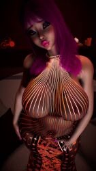 1girls 3d 4k areolae big_breasts big_lips bimbo bimbo_body bimbo_lip bimbo_lips blacked blue_eyes breasts breasts_bigger_than_head chromatic_aberration crashbanditkut dress eyeshadow female female_focus hair hi_res high_resolution highres hotel hotel_room light-skinned_female light_skin lips lipstick long_hair looking_at_viewer nail_polish nails nipples original original_character pink_hair pink_lipstick pink_nails puckered_lips qos qos_tattoo queen_of_spades queen_of_spades_symbol queen_of_spades_tattoo see-through see-through_clothing solo spade_tattoo virt-a-mate virtamate
