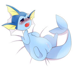 black_nose blue_eyes blue_fur blush cum cum_in_pussy cum_inside cute eeveelution female feral fin fur looking_up nintendo open_mouth plain_background pokémon_(species) pokemon pokemon_(species) pussy spread_legs spreading teeth unknown_artist vaporeon video_games white_background white_membrane