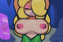anthro bandicoot big_breasts blonde blonde_female blonde_hair blush breasts breasts_out bubble bubbles crash_(series) crystal eye_shadow female happy huge_breasts lipstick nipples orange_body pink_lips pink_lipstick pov pov_eye_contact reflection smiling swimsuit tawna_bandicoot tease teasing teasing_partner teasing_viewer tomato tomato_(okami_tomato) torn_clothes torn_swimsuit underwater wardrobe_malfunction water zxtomatofan