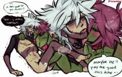 alternate_universe blue_eyes blush collar crossdressing cuntboy cuntboy/male dabi drooling finger_fuck fingering gay gecko intersex lizard male male/male my_hero_academia pink_eyes pink_hair pussy schpeenor shuichi_iguchi spinner_(my_hero_academia) sugar_daddy sweat tail tongue_out top_surgery_scars touya_todoroki transmasc vaginal_fluids white_hair yaoi
