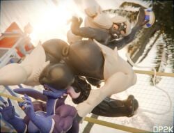 1boy 1futa 3d accident anthro anus balls balls_in_face cum doctorpurple2000 ejaculation furry futa_on_male futanari hooves horsecock horsecock_futa horsecock_futanari huge_cock monster_girl penis playing_sports reinette_(nanokindred) sheep sheep_futa