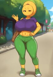 1girls ai ai_generated ai_generated_background ass big_ass big_booty big_breasts big_butt breasts civitai emoji emoji_(race) emoji_slut emojifam_(sssir8) female female_only flashing flashing_breasts nipples seductive seductive_look seductive_smile slut_emoji sssir8_style tagme thick_thighs thighs thinfal titties