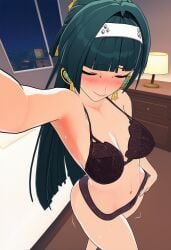 1girls 3d ai_assisted ai_generated anime anime_style aroused astra_yao bedroom big_breasts black_hair black_lingerie blush breasts breasts_focus closed_eyes drawer embarrassed execro fake_3d female headwear hi_res highres hoyoverse indoors lamp lingerie long_hair mihoyo night novelai selfie selfie_pose sexy soft_breasts solo solo_female solo_focus straight_hair taking_selfie uncensored zenless_zone_zero