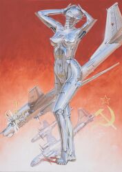 sexy robot (hajime sorayama) fan art