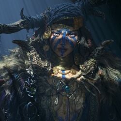 1girls 3d 3d_model 3d_render assassin's_creed_(series) assassin's_creed_valhalla breasts cleavage clothed face_markings facial_markings female female_human high_quality high_resolution highres human_shaman jewelry necklace nordic nordic_female norse norse_pagan norse_woman pagan paganism seer sexy shaman shamaness shamanic tattoo tattoo_on_face tattoos tribal tribal_clothing tribal_female tribal_headdress tribal_jewelry tribal_markings tribal_necklace tribal_outfit tribal_paint tribal_spellcaster tribal_tattoo tribal_tattoos ubisoft underboob valhalla valka valka_(assassin's_creed_valhalla) valka_(valhalla) valka_the_seer video_game video_game_character video_game_franchise video_games viking viking_female wenjie_li