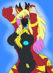 android anthro avian breasts dragon female gryphon hybrid jstarwolf13 solo