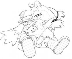 2015 anthro anus ass ass_grab badger balls big_ass crossover duo erection female klonoa klonoa_(series) male mammal mustelid nude penetration penis pussy ravnic sex sonic_(series) sticks_the_badger straight unknown_species vaginal_penetration