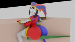 1girls 3d animated ass ass_focus big_ass big_breasts big_butt breasts butt_crack clothed clothing female female_only jester jester_girl jester_hat jester_outfit jiggling_ass looking_back mp4 no_sound pomni_(the_amazing_digital_circus) rosy_cheeks short_playtime solo solo_female sonivvnsfw spike tagme the_amazing_digital_circus thick_ass thick_butt video white_body white_skin