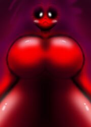 big_breasts blush earthbound giygal giygas giygas_(giygal) looking_at_viewer milf mommy pov pov_eye_contact purple_hair red_skin smiling towering