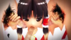 animated black_hair blowjob brown_eyes censored_penis close-up donation double_handjob foursome gangbang hair_tubes imminent_cumshot miko pov prostitution pubic_hair reimu_hakurei smell_fetish smelly_cock sucking_tip tagme touhou video visible_stench young