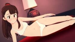 1girls 3d akko_kagari atsuko_kagari brown_hair clothing female female_focus female_only footwear kagari_atsuko koikatsu little_witch_academia nsfwscout socks solo solo_female underwear