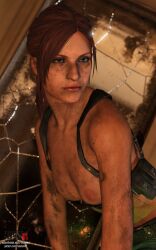 10:16 1girls 3d 3d_(artwork) 4k breasts broken_mirror brown_hair claire_redfield dirt dirty dirty_skin erect_nipples female holster looking_away nipples open_eyes patreon patreon_username resident_evil roosterart shoulders solo solo_focus subscribestar subscribestar_username topless video_game video_game_character video_game_franchise