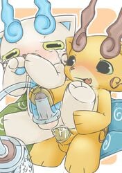 anal anal_sex crying cute feral incest koma-san komajiro komajirou komasan male milking_machine penetration penis tears yaoi yo-kai_watch youkai youkai_watch yōkai ケスープ ケスープ_(artist)