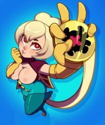 1girls boobs brawl_stars breasts charlie_(brawl_stars) pinterest showing_breasts solo solo_female spider tagme tits yellow_hair