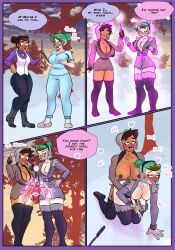 2futas 2girls ahe_gao amity_blight balls bent_over big_ass big_breasts bimbo breasts canon_couple clothed clothing comic comic_page couple cum cum_while_penetrated dark-skinned_female dark-skinned_futanari dark_skin dialogue duo ejaculation erection evil_raccoon female_to_futa fully_clothed futa_on_futa futanari futanari_transformation gold_eyes huge_breasts human hung_bottom kneeling latina light-skinned_female light-skinned_futanari light_skin luz_noceda magic magic_wand masturbation milf mostly_clothed orgasm pale-skinned_female pale_skin penis penis_growth pointy_ears rolling_eyes sex the_owl_house thighhighs tongue tongue_out witch