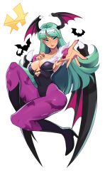 darkstalkers large_breasts leotard morrigan_aensland pimozzarella succubus tagme