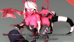 2demons 3d_(artwork) ass big_breasts big_butt blitzo_(helluva_boss) breasts butt_grab chair_activities clothed clothing demon demon_humanoid digital_media_(artwork) duo facesitting female hair hand_on_butt helluva_boss hi_res horn humanoid imp male male/female pink_body red_body sex sitting_on_another smothering source_filmmaker_(artwork) succubus tail verosika_mayday_(helluva_boss) white_hair wings