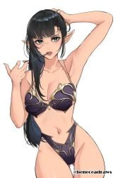 1girls solo female_only female female_focus long_hair armpits elbows collarbone shoulders fingers cleavage large_breasts breasts midriff belly navel belly_button thighs thick_thighs groin slim_waist slim_female narrow_waist slender_waist slender_body lean_figure wide_hips hourglass_figure white_background simple_background upper_body highres high_resolution standing looking_at_viewer digital digital_media digital_art digital_drawing digital_media_(artwork) digital_drawing_(artwork) 2d 2d_(artwork) 2d_artwork drawing black_hair black-haired_female green_eyes green-eyed_female scar_on_face hand_behind_head arm_behind_head hand_on_hair hand_on_head hand_on_own_hair hand_on_own_head armpit armpit_peek hairless_armpits shaved_armpits armpit_crease busty busty_female busty_girl adult adult_female mature_female mature large_boobs big_breasts big_boobs lips lipstick pink_lips pink_lipstick tying_hair nude naked nudity naked_female nude_female naked_woman half_naked half_nude semi_nude underwear_only matching_underwear bra underwear panties black_bra black_underwear black_panties inguinal_crease inguinal_ligament thigh_gap curvy curvy_figure curvy_body curvy_female curvy_hips bare_skin bare_shoulders bare_chest bare_arms bare_armpits bare_hands bare_midriff bare_belly bare_navel bare_hips bare_thighs bare_legs curvaceous curvaceous_figure curvaceous_body curvaceous_female curvaceous_hips exposed_skin exposed_shoulders exposed_chest exposed_arms exposed_armpits exposed_midriff exposed_belly exposed_navel exposed_hips exposed_thighs exposed_legs beneceadraws ass_visible_through_thighs pointy_ears child_bearing_hips fertile_hips baddie bewitching_thighs shadowheart baldur's_gate_3 baldur's_gate dungeons_and_dragons highleg_panties